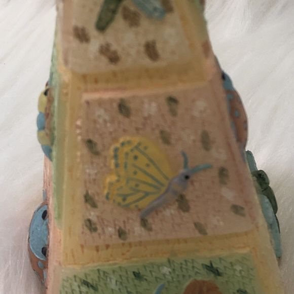 Vtg Green /Yellow /Brown Pyramid Drip Colored Candle(New, Not Used) - Picture 8 of 13